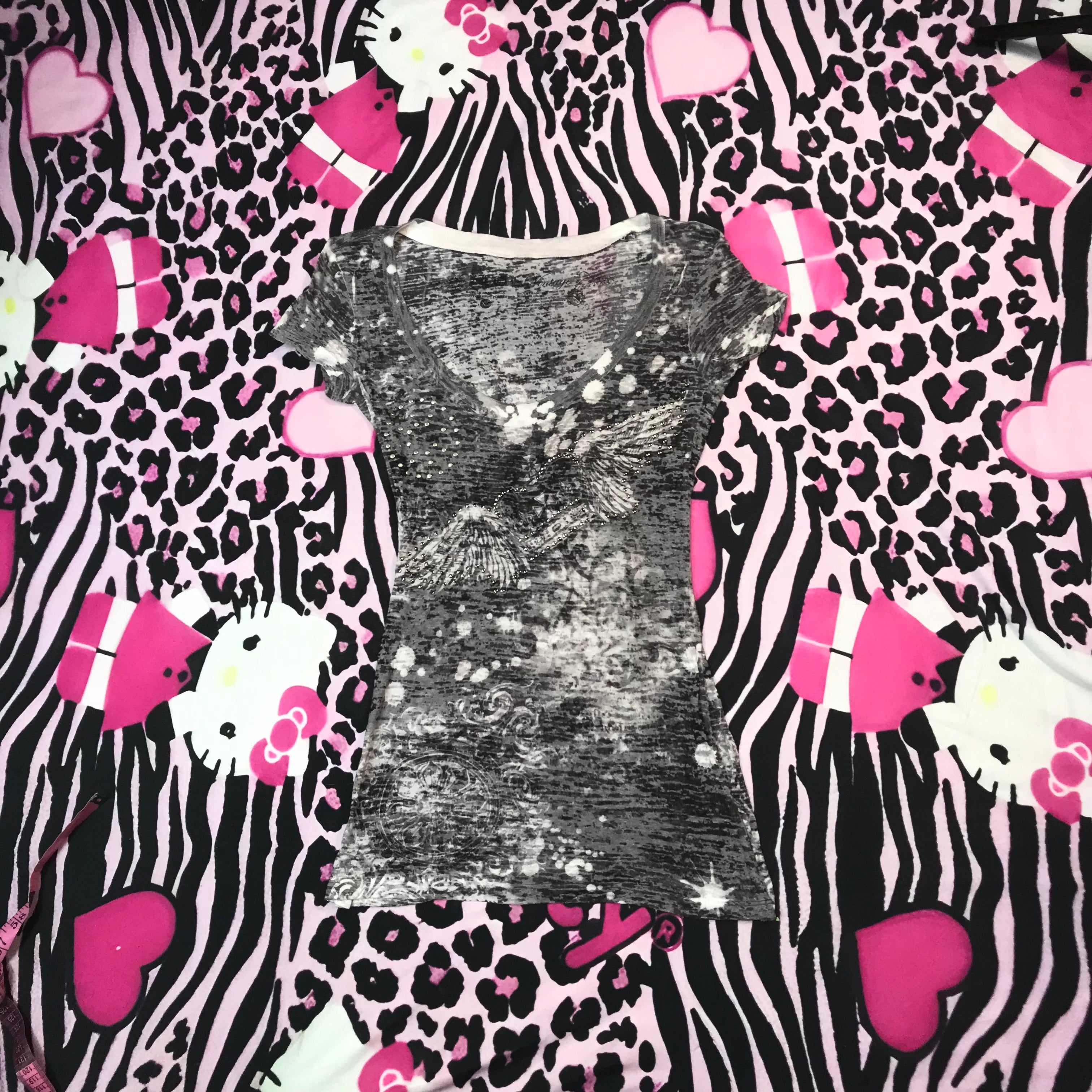 Grunge micro mesh top