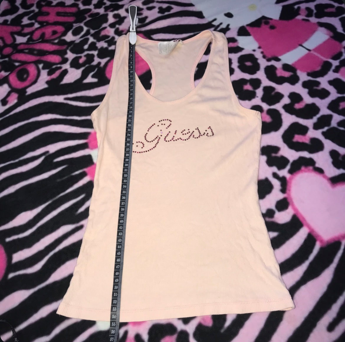 Guess jeans baby pink tank top