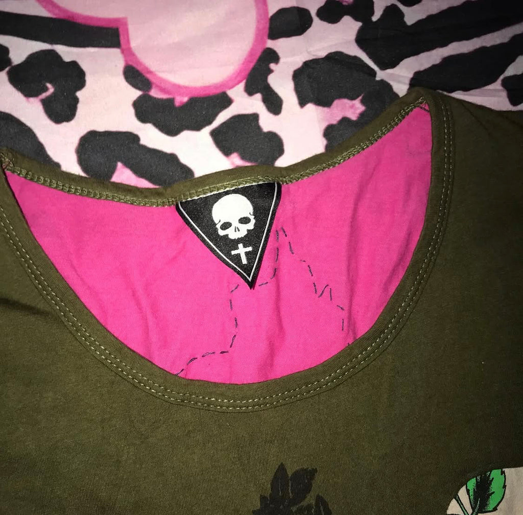 Grunge cut out top