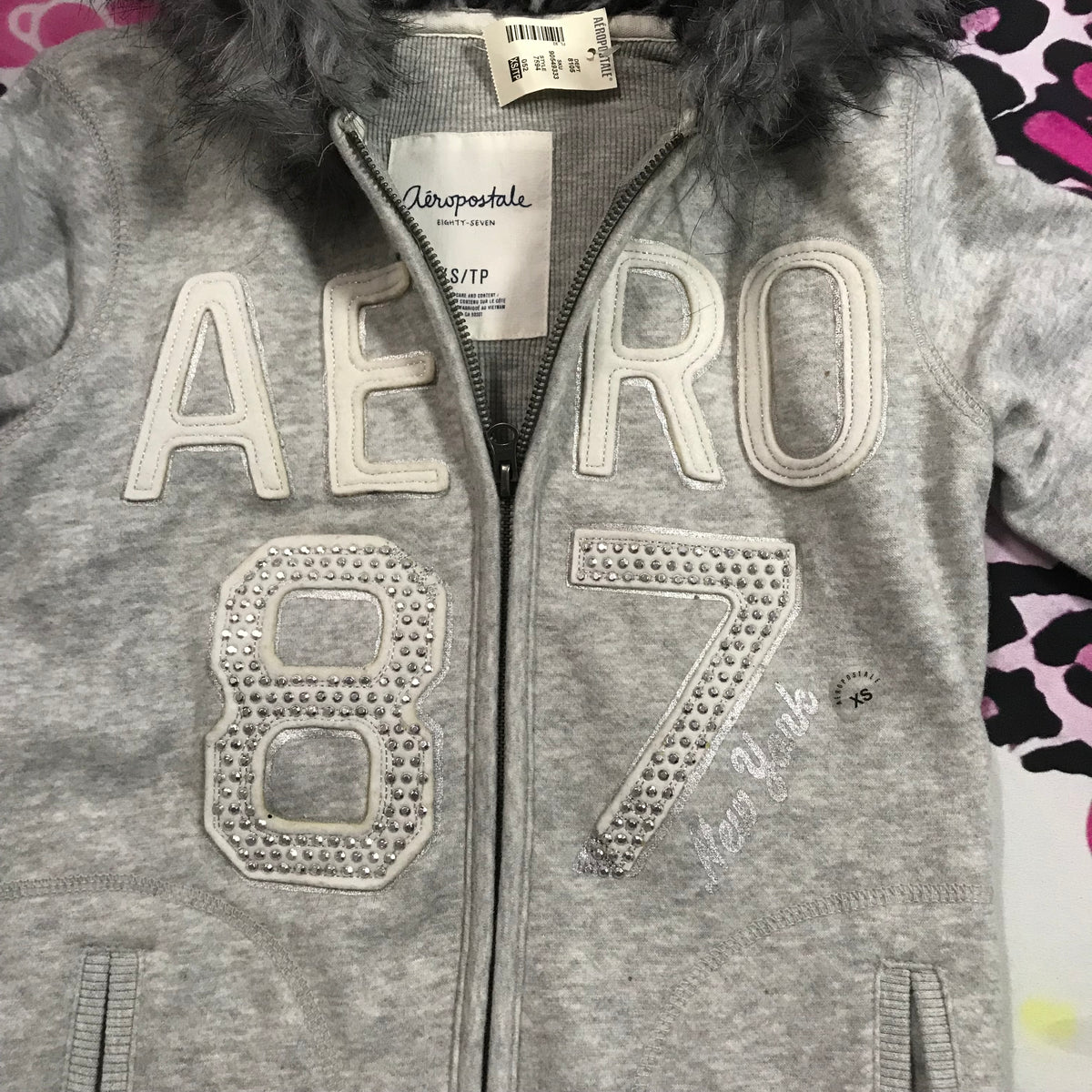 Aeropostale Fur Leopard Jacket