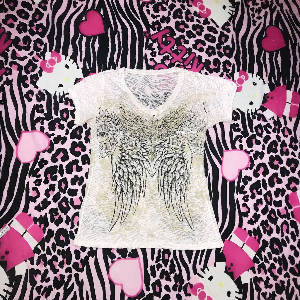 Grunge 2000s Sheer Top