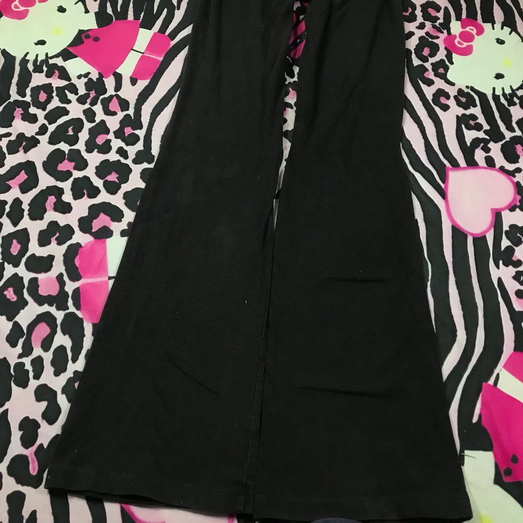 VS Pink Lowrise Flared Foldover Leggings