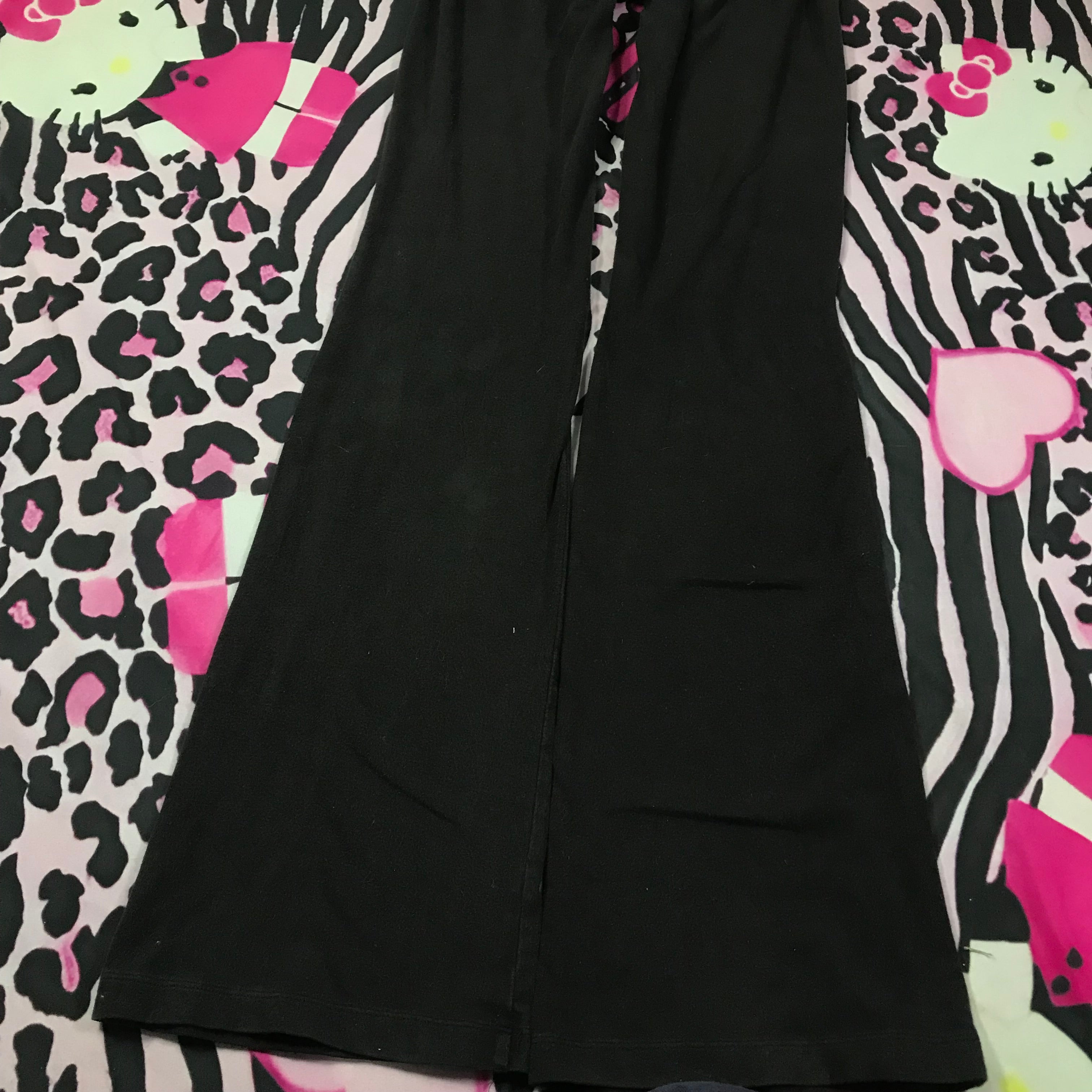 VS Pink Lowrise Flared Foldover Leggings