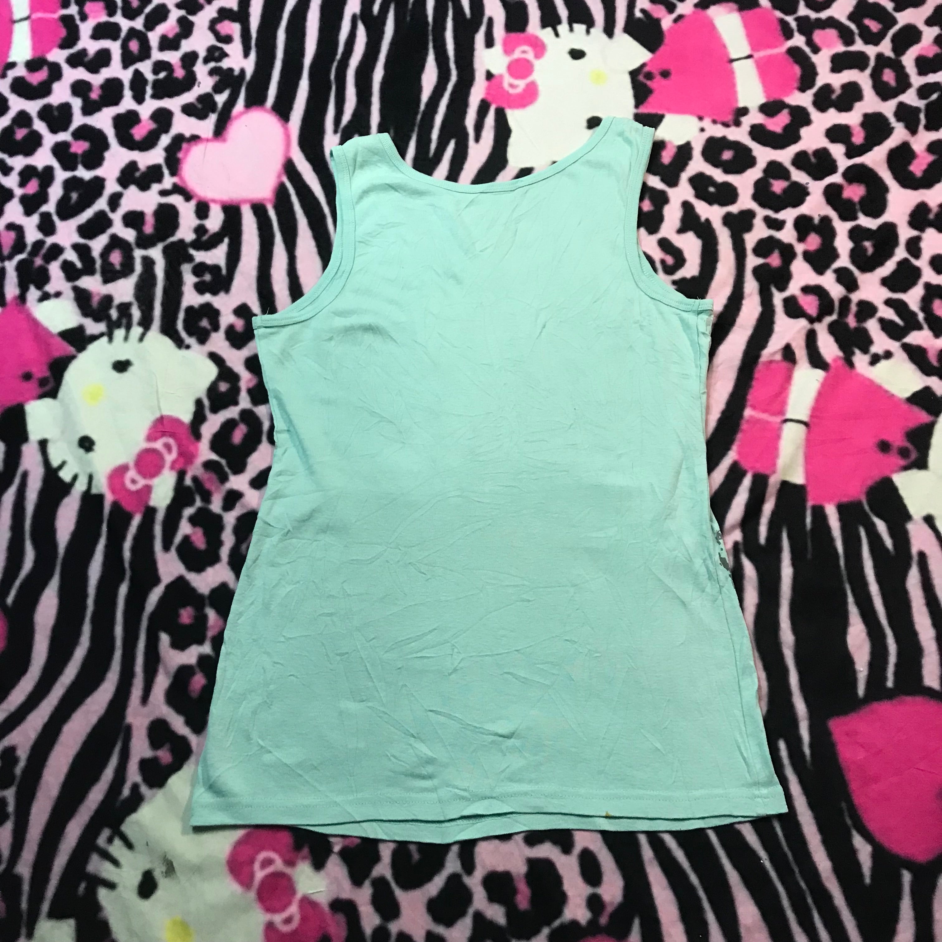 Mint green tank top