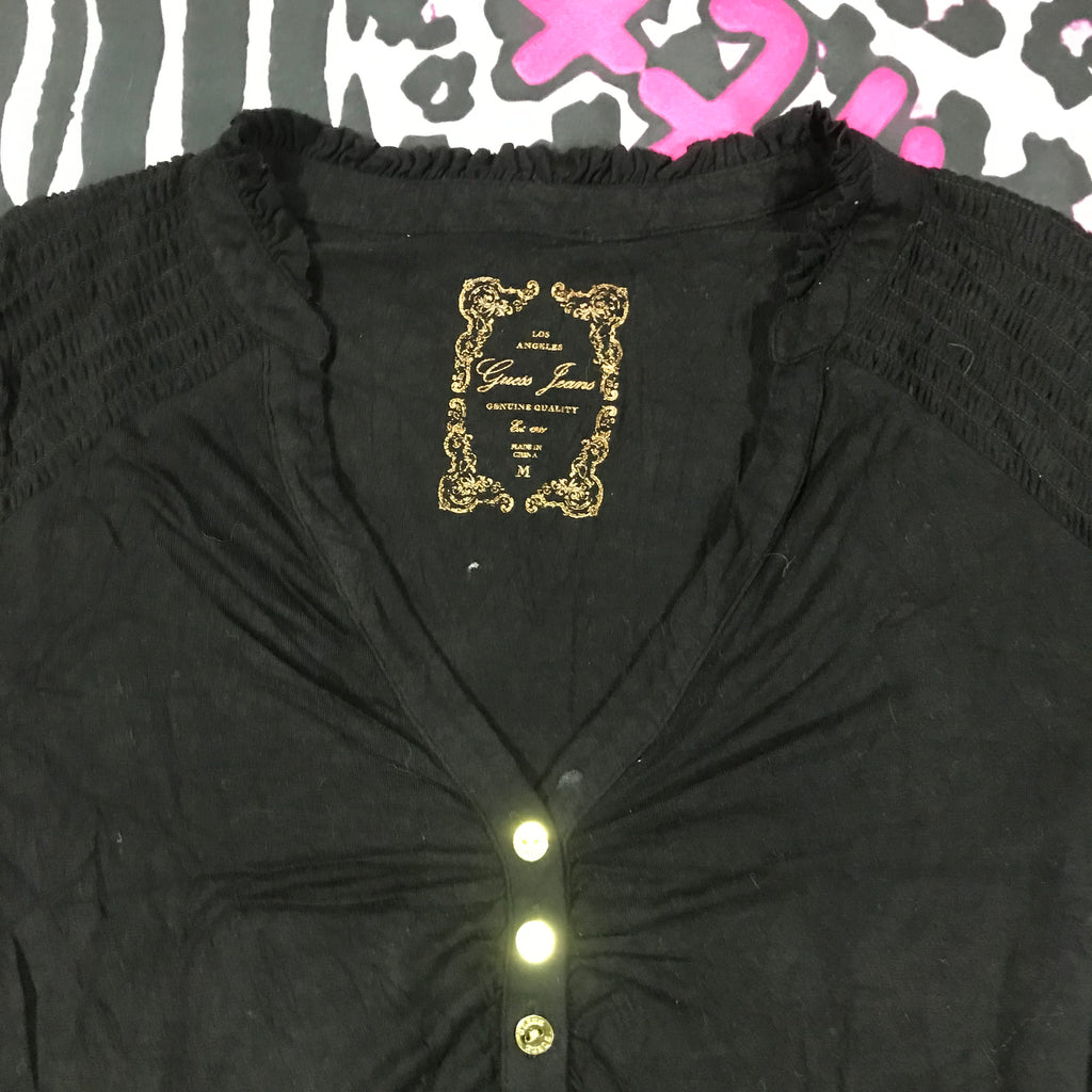 Guess Babydoll Henley Top