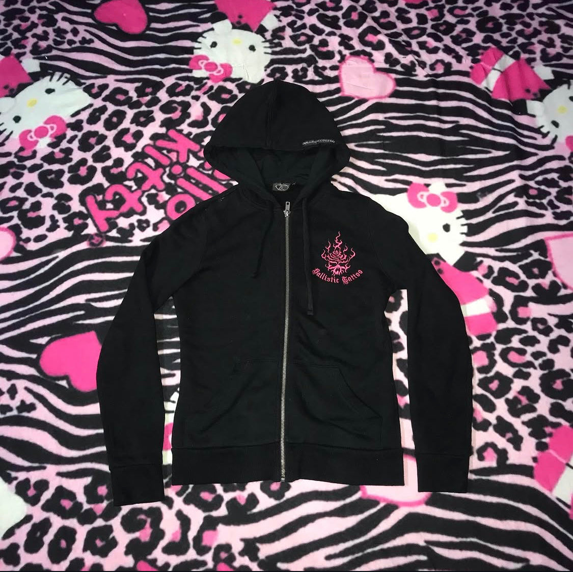 Ballistic tattoo 2000s Warm Fleece lined jacket