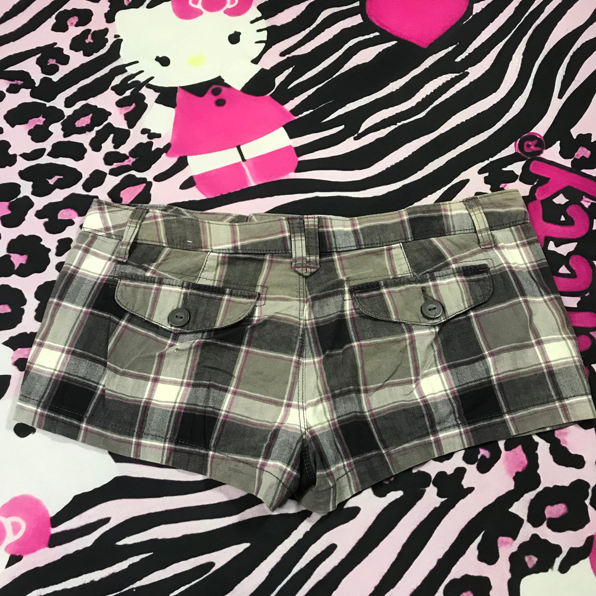 Aeropostale plaid mini shorts