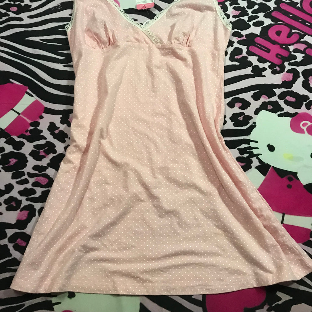 Deadstock Polkadot Babydoll Slip Dress