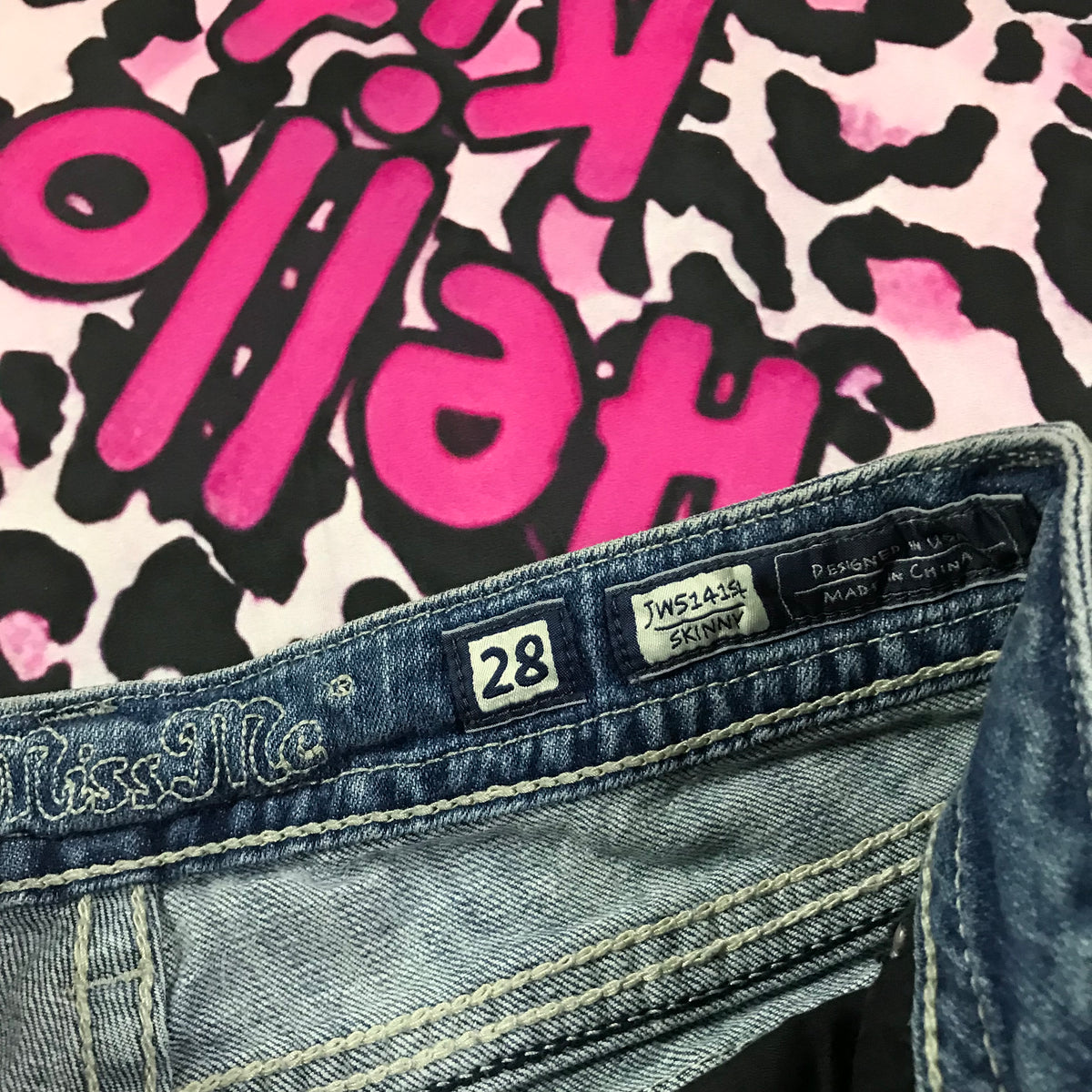 MissMe Lowrise Stud Design Shorts