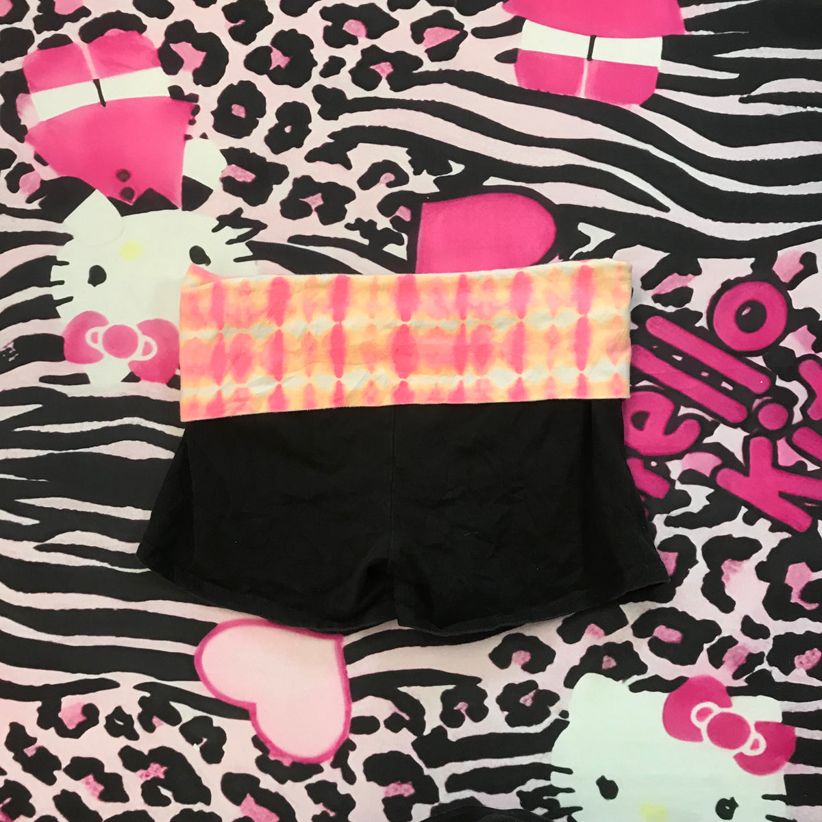 VS Pink FoldOver Yoga Shorts