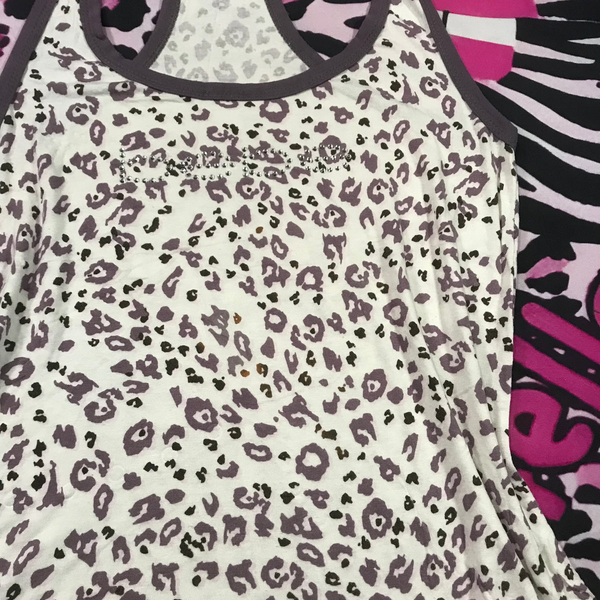 Bebe Leopard Print Tank