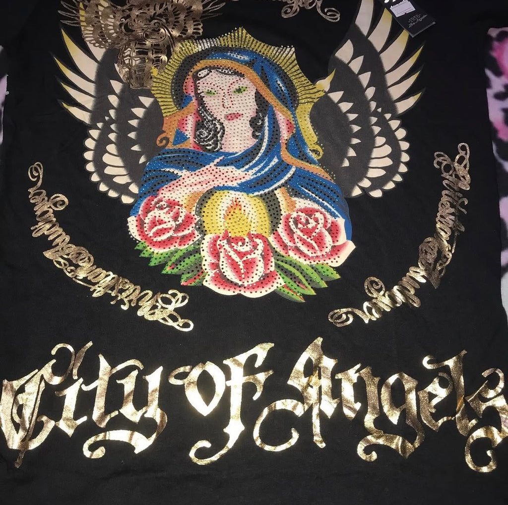 Christian Audigier Mother Mary Top