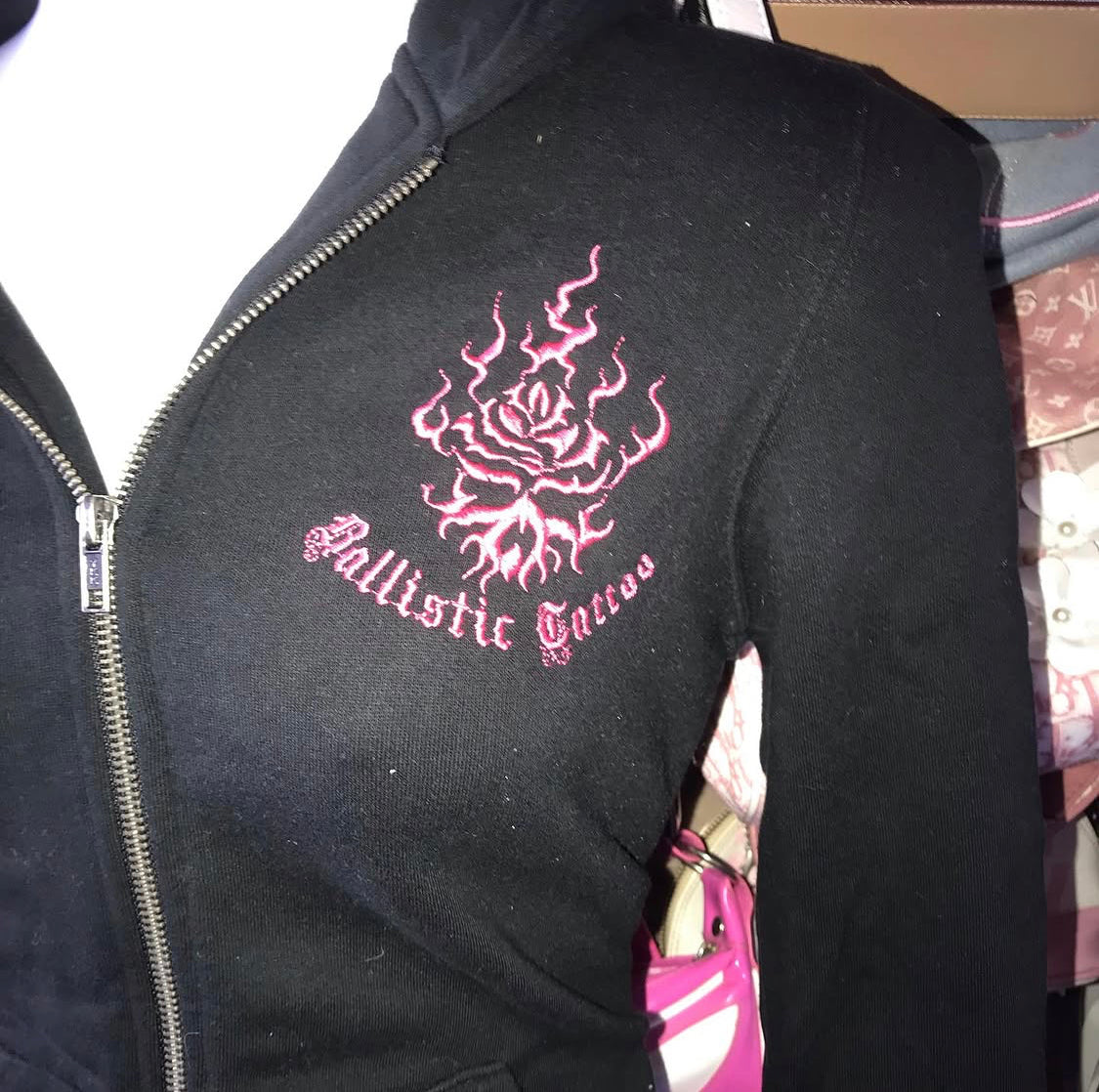 Ballistic tattoo 2000s Warm Fleece lined jacket