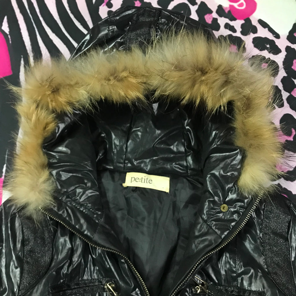 Lace Up Babydoll Puffer Jacket