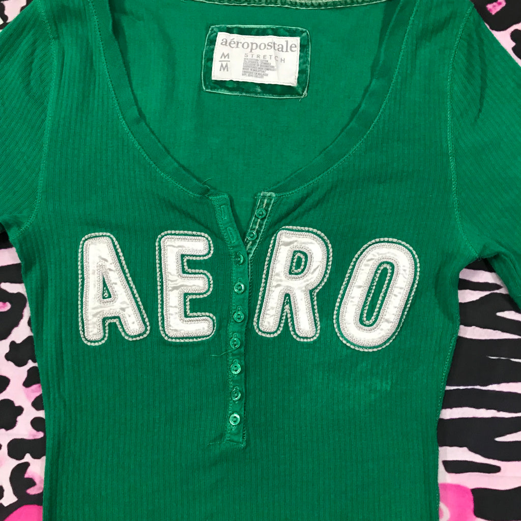 Aeropostale Henley Style 2000s Top