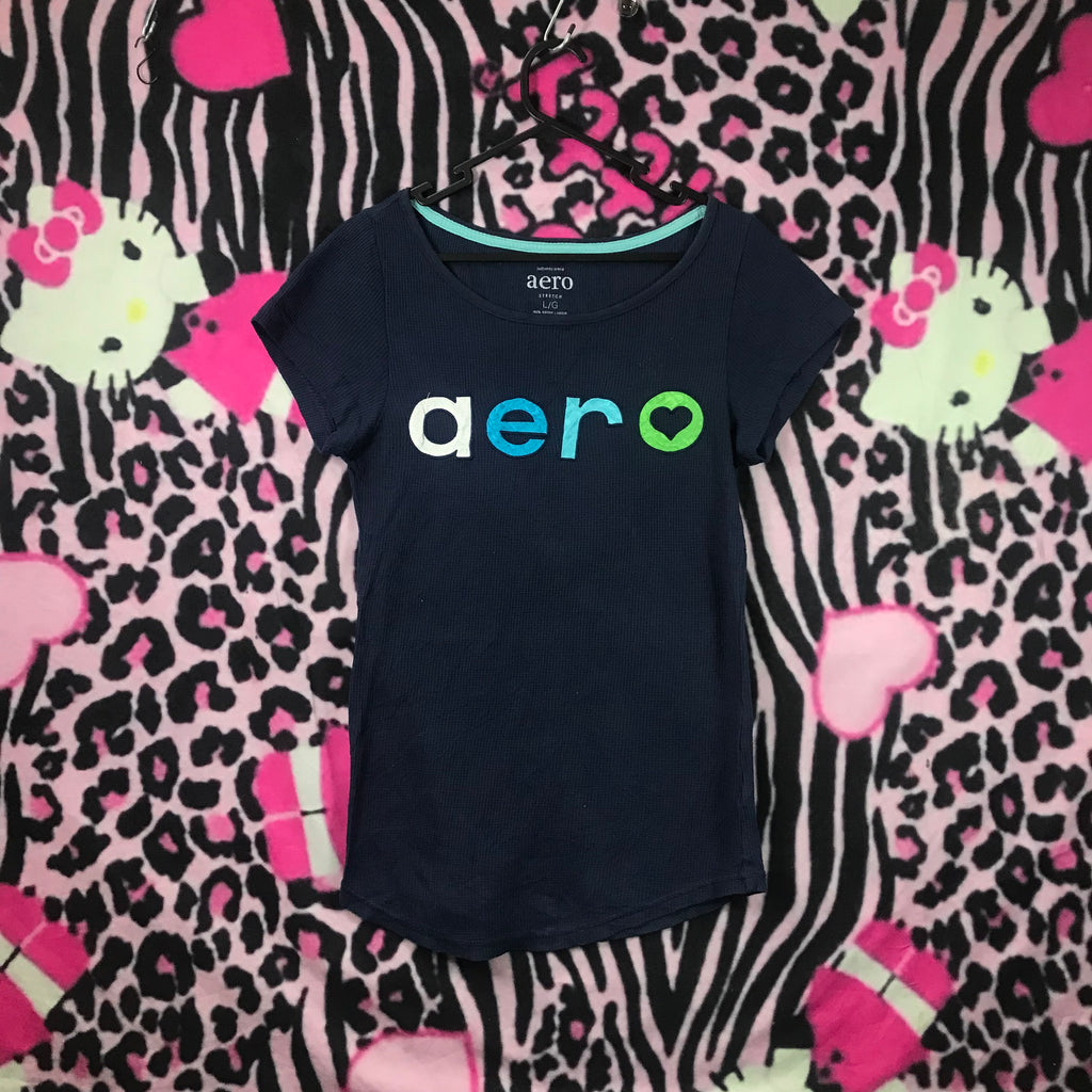 Aeropostale Waffle Knit baby tee