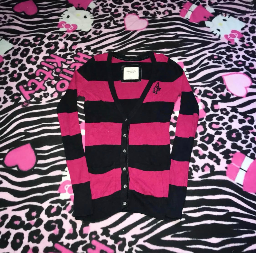 Abercrombie & Fitch Stripe sweater cardigan
