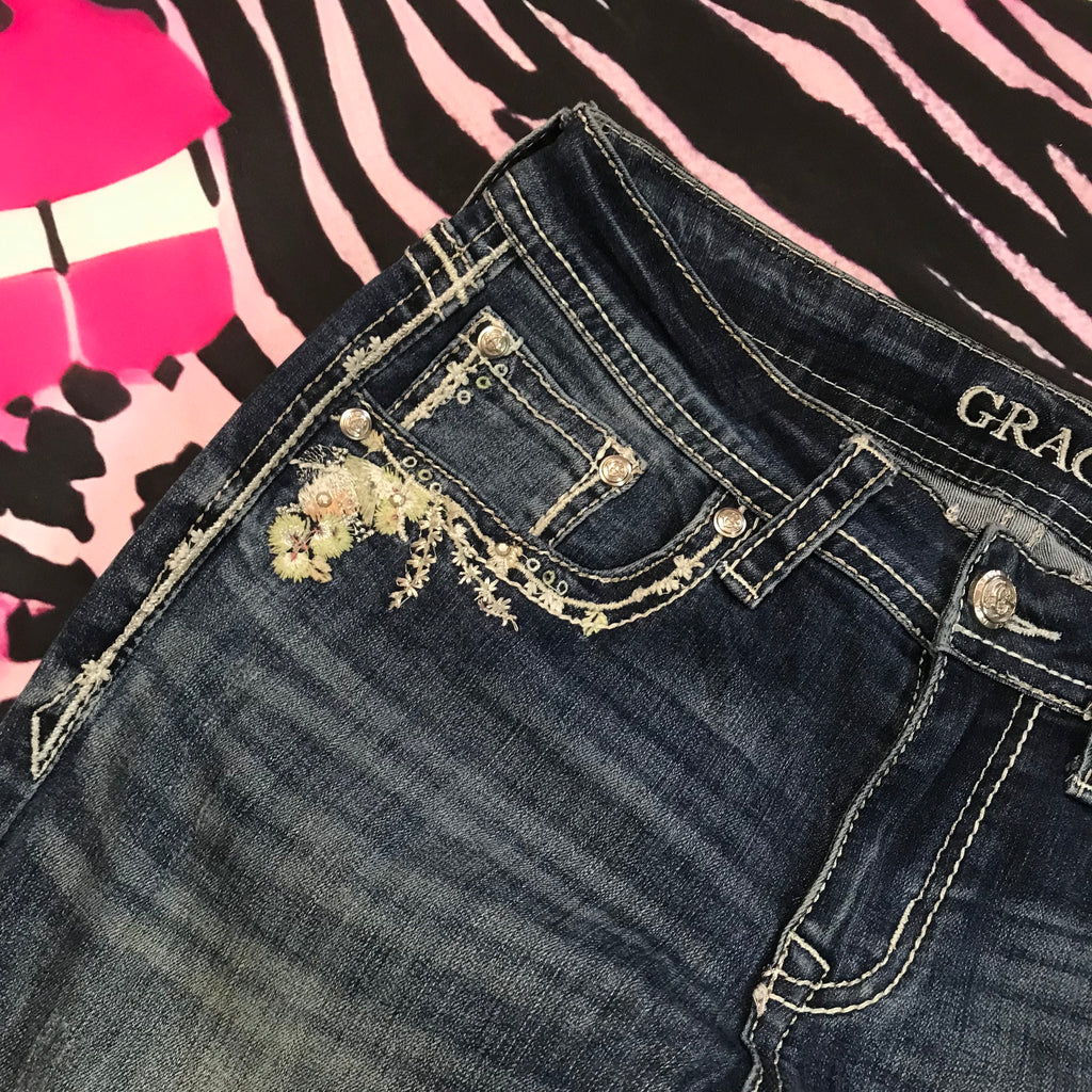 Grace LA lowrise flared jeans