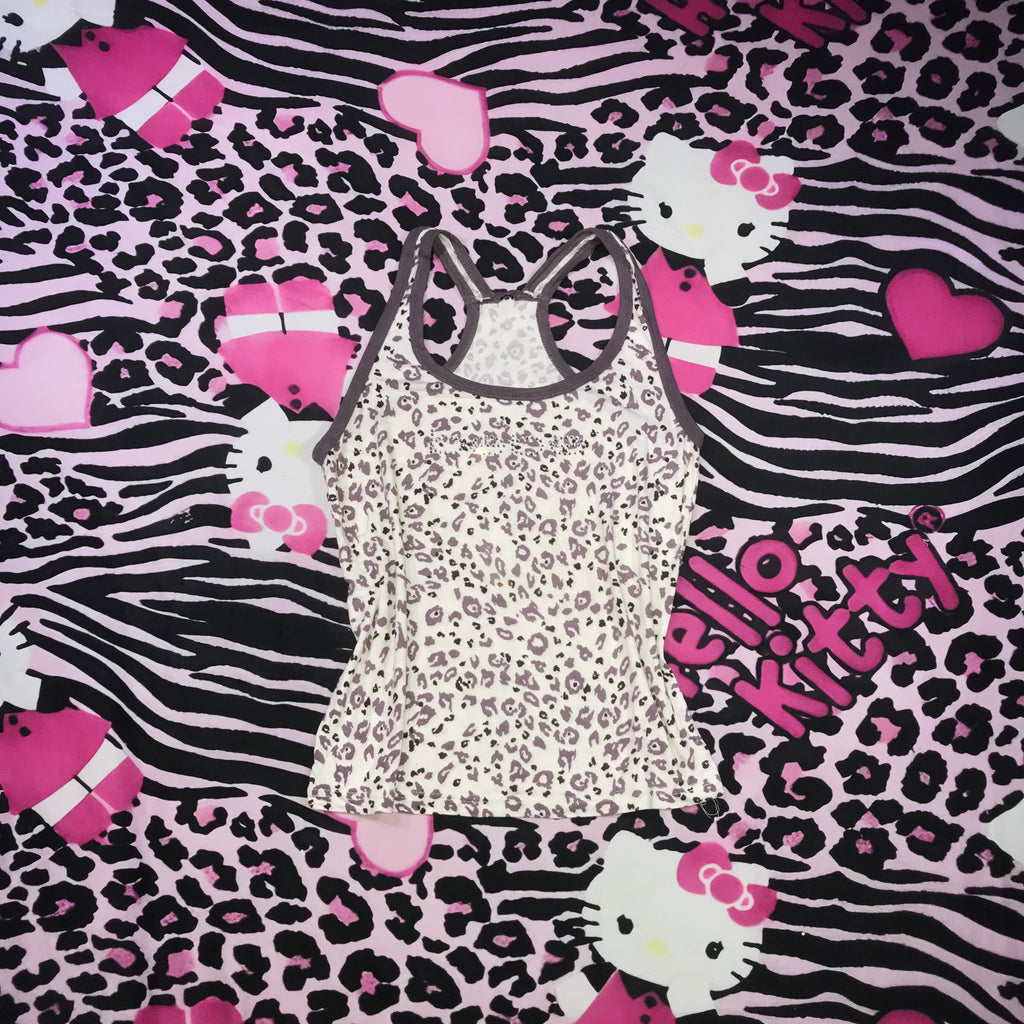 Bebe Leopard Print Tank