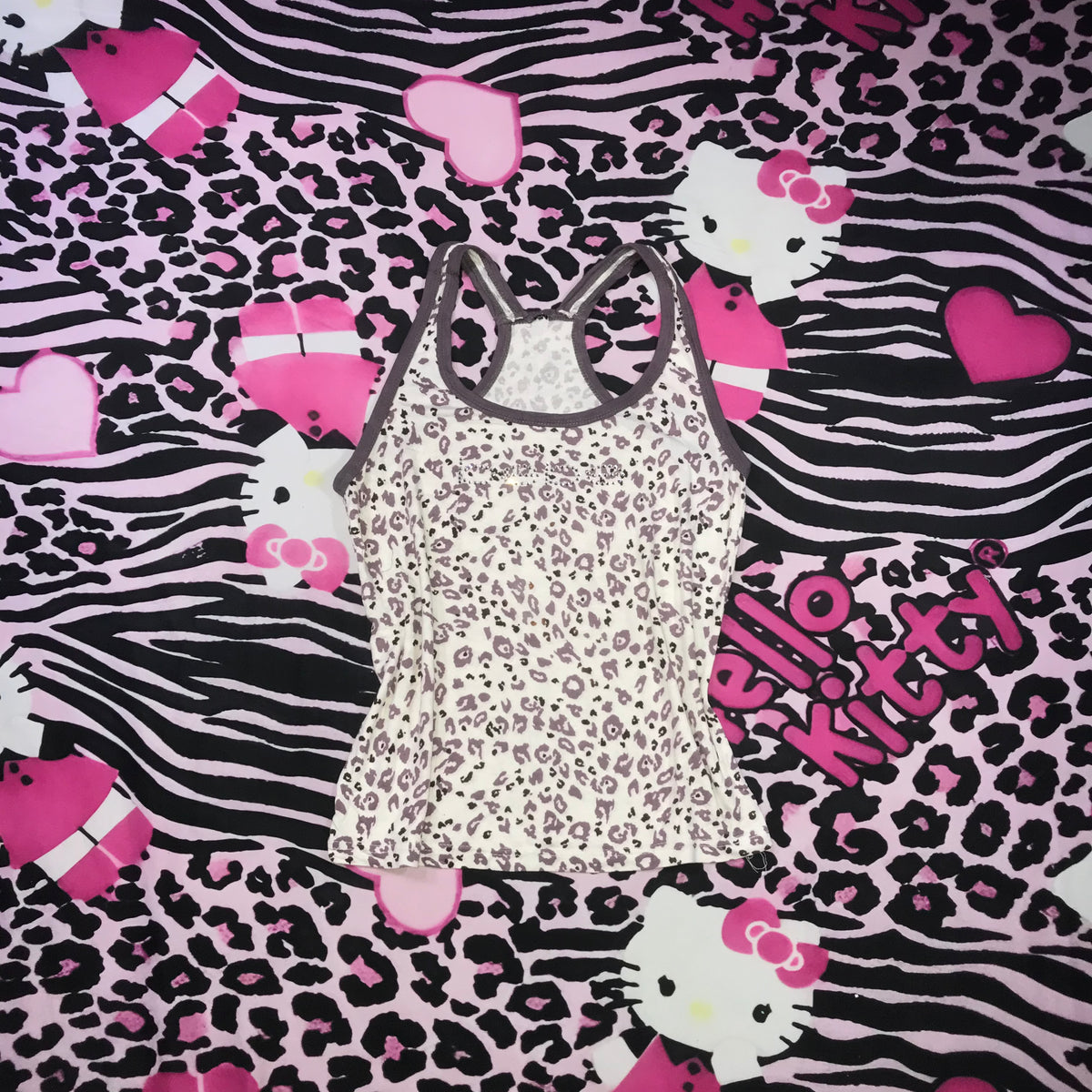 Bebe Leopard Print Tank