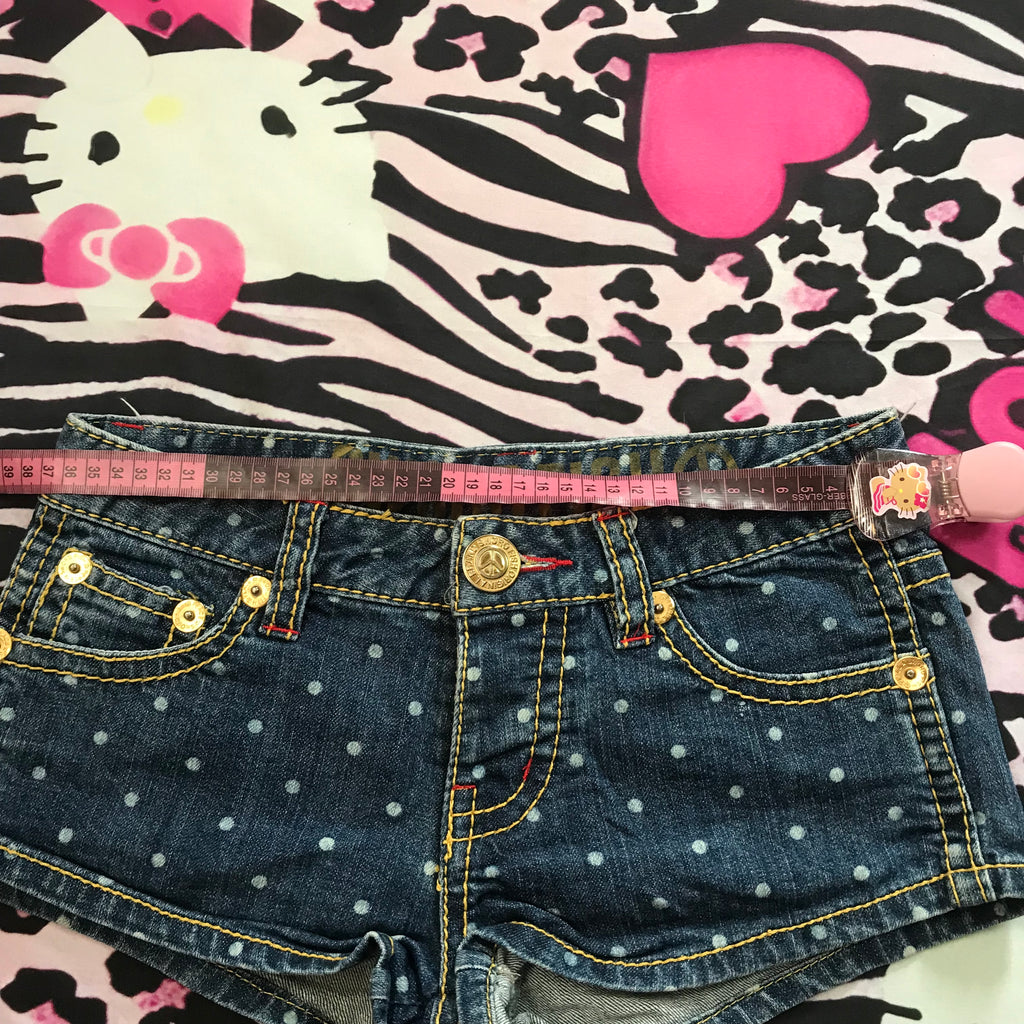 Polkadot Mini Jean Shorts