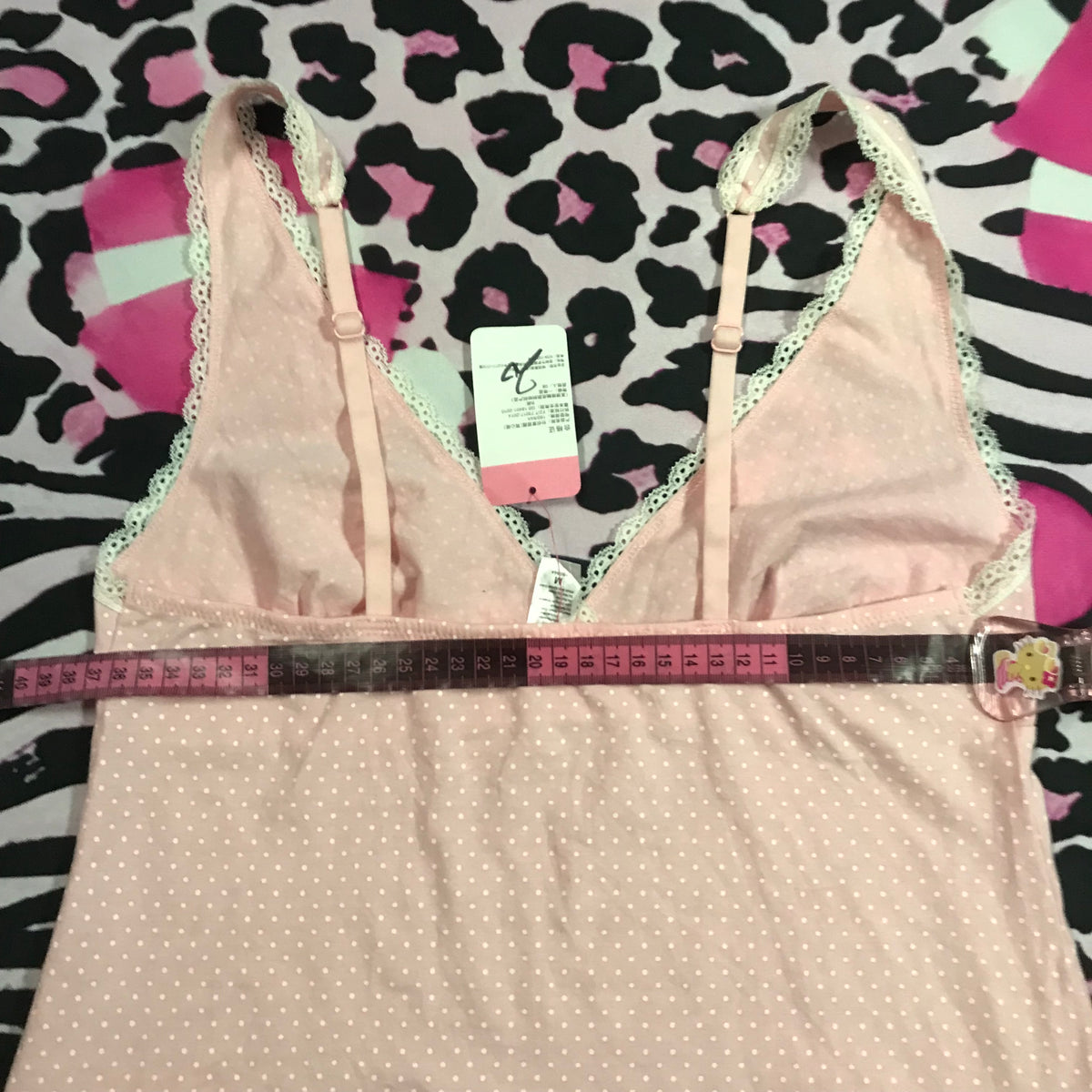 Deadstock Polkadot Babydoll Slip Dress