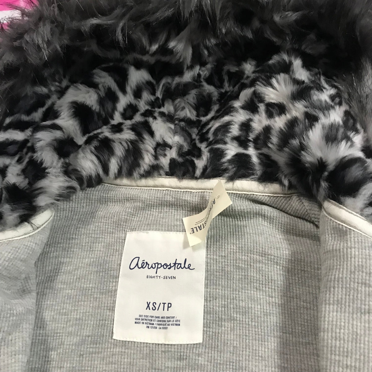 Aeropostale Fur Leopard Jacket