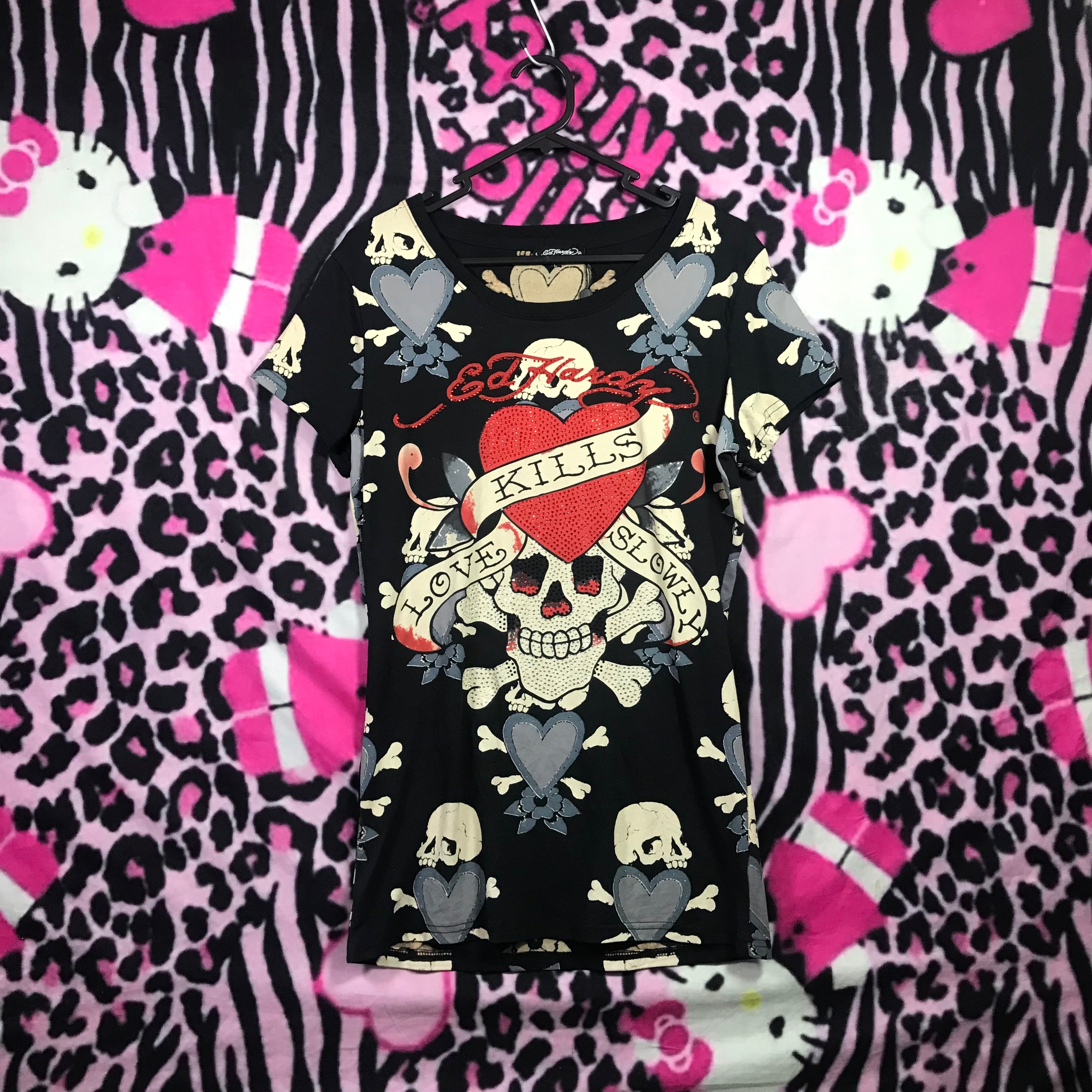 Ed hardy printed top