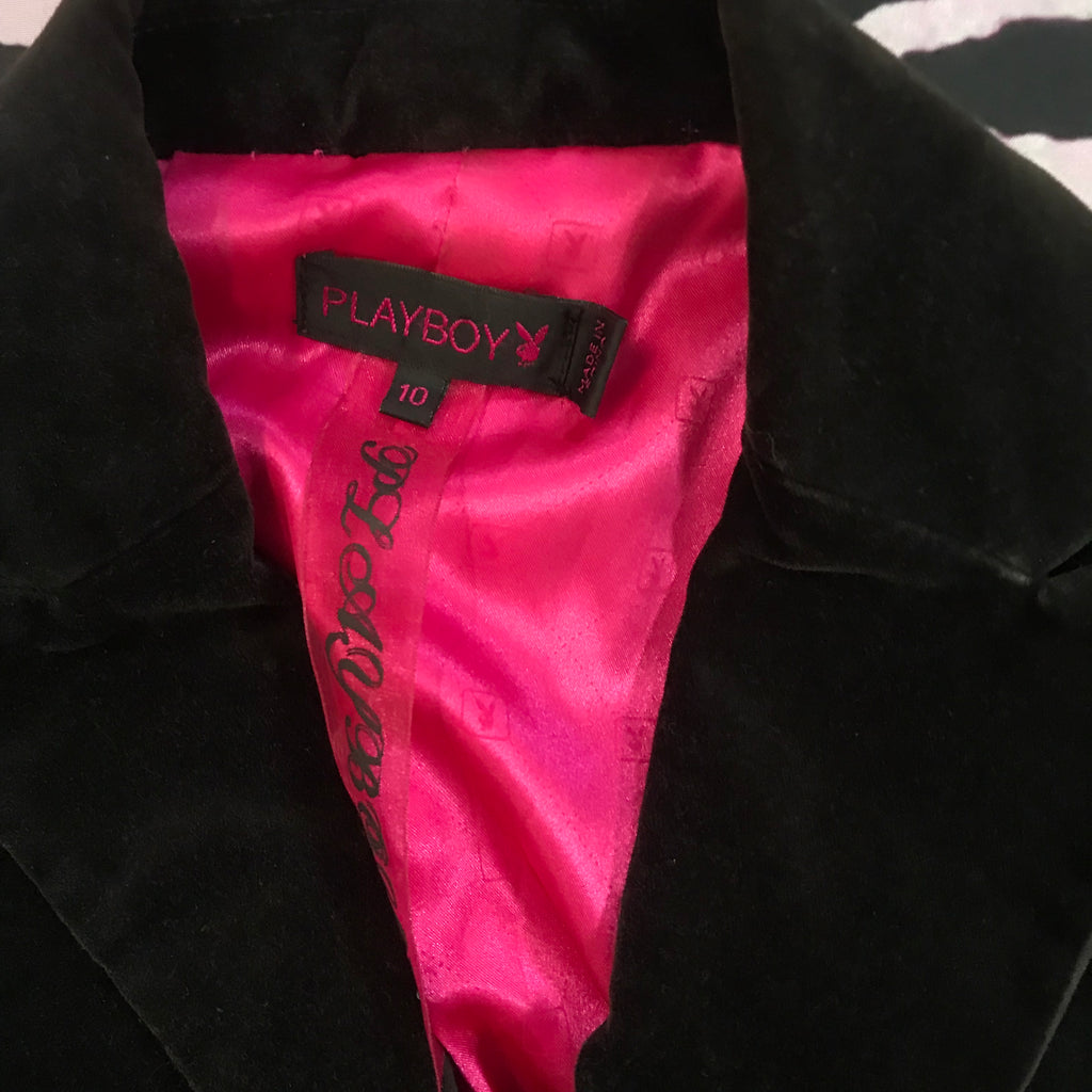 Playboy Authentic 2000s Velour Blazer