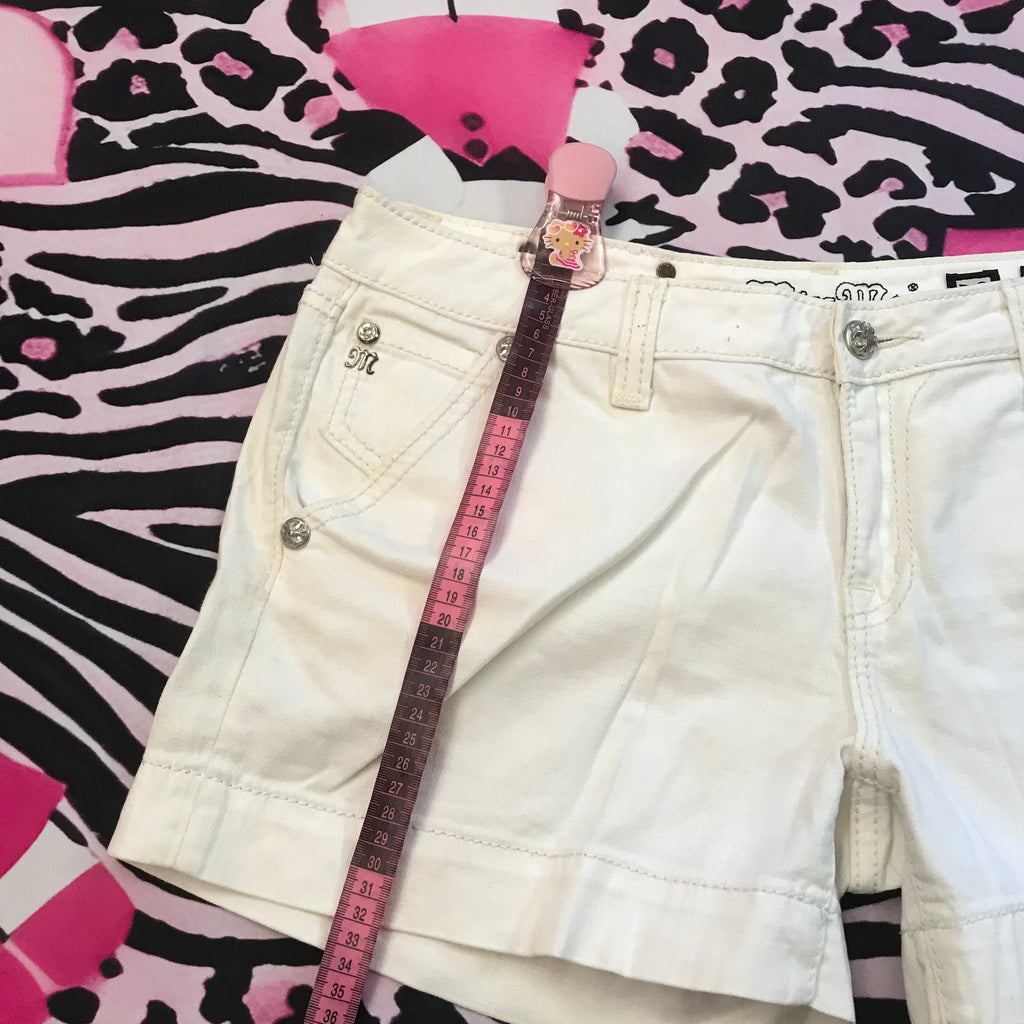 MissMe Lowrise White Shorts Size 32