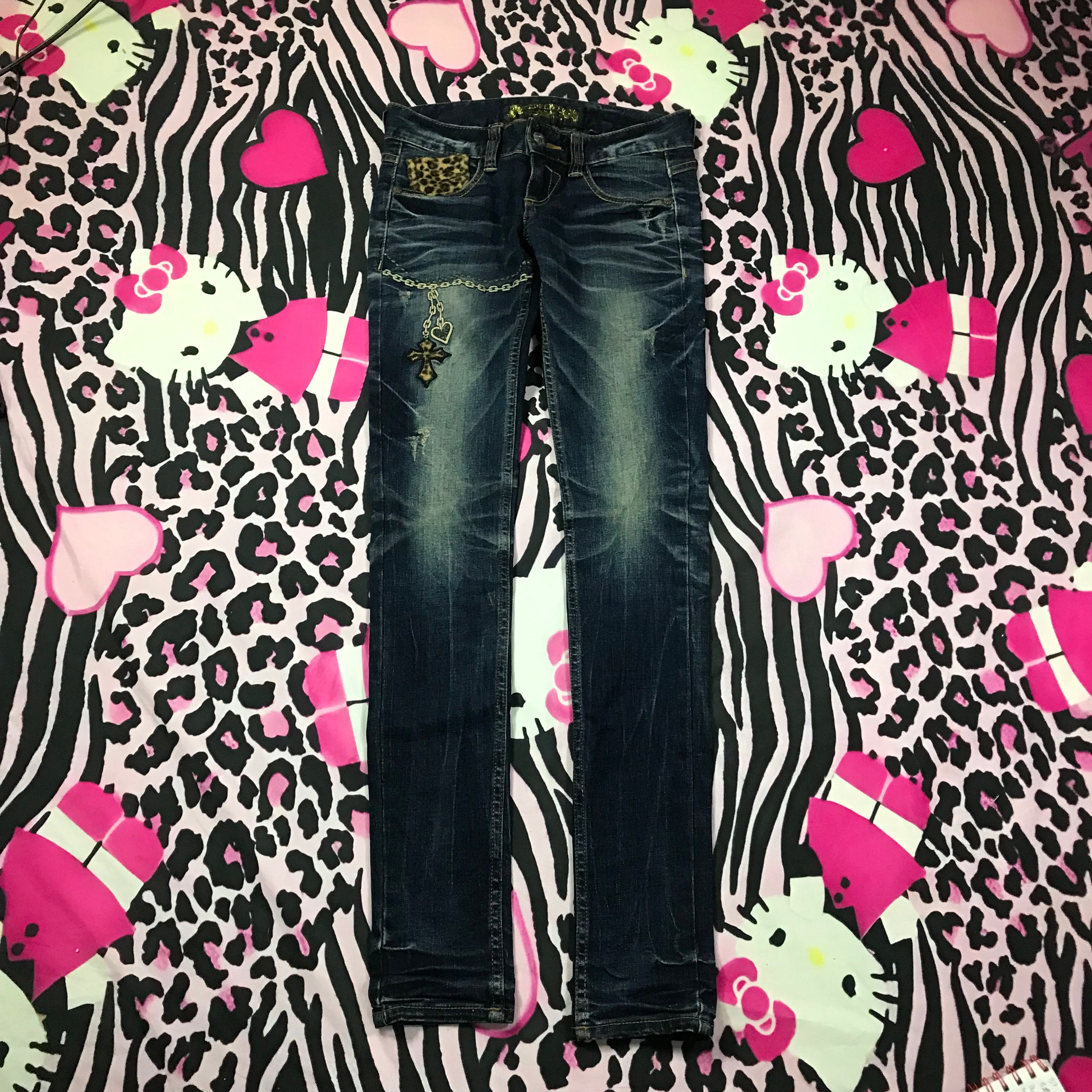 RedPepper Lowrise Leopard Jeans - Skinny Fitting
