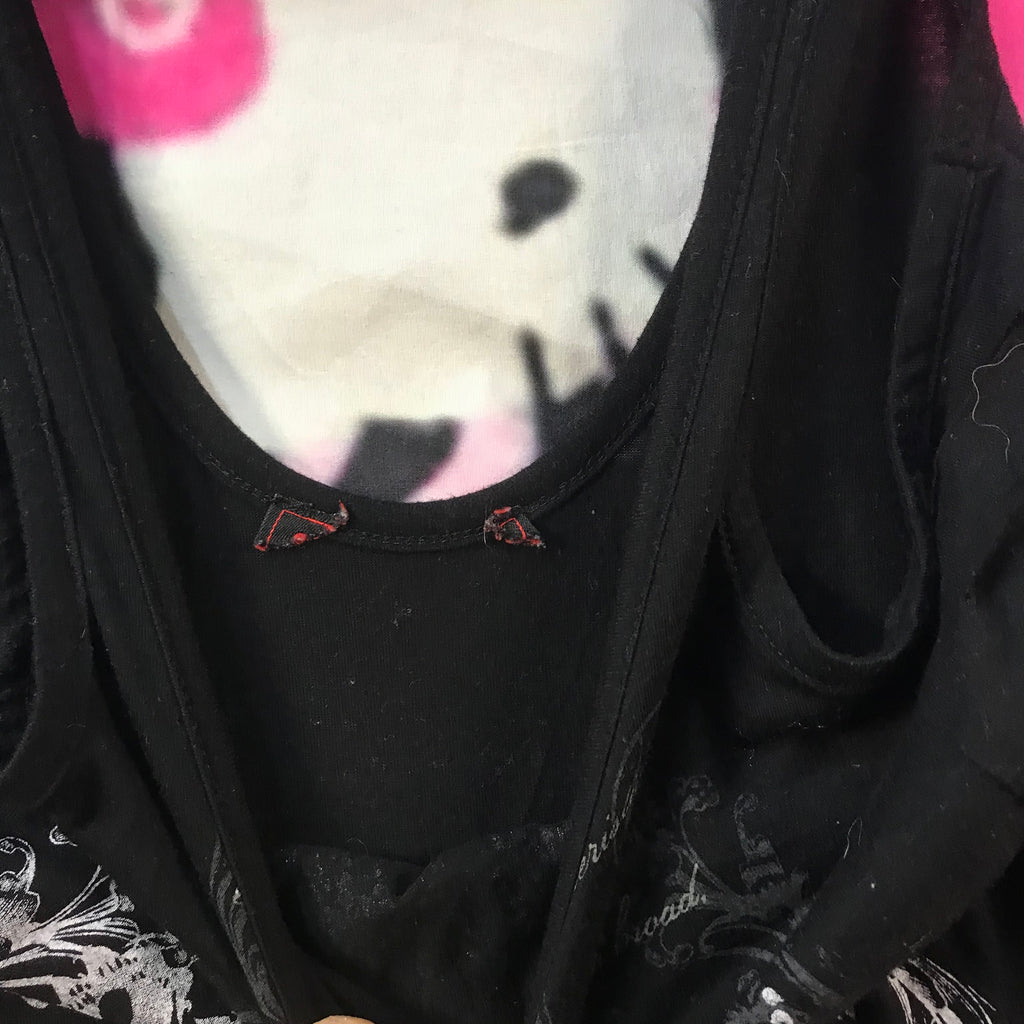 Grunge cut out tank top