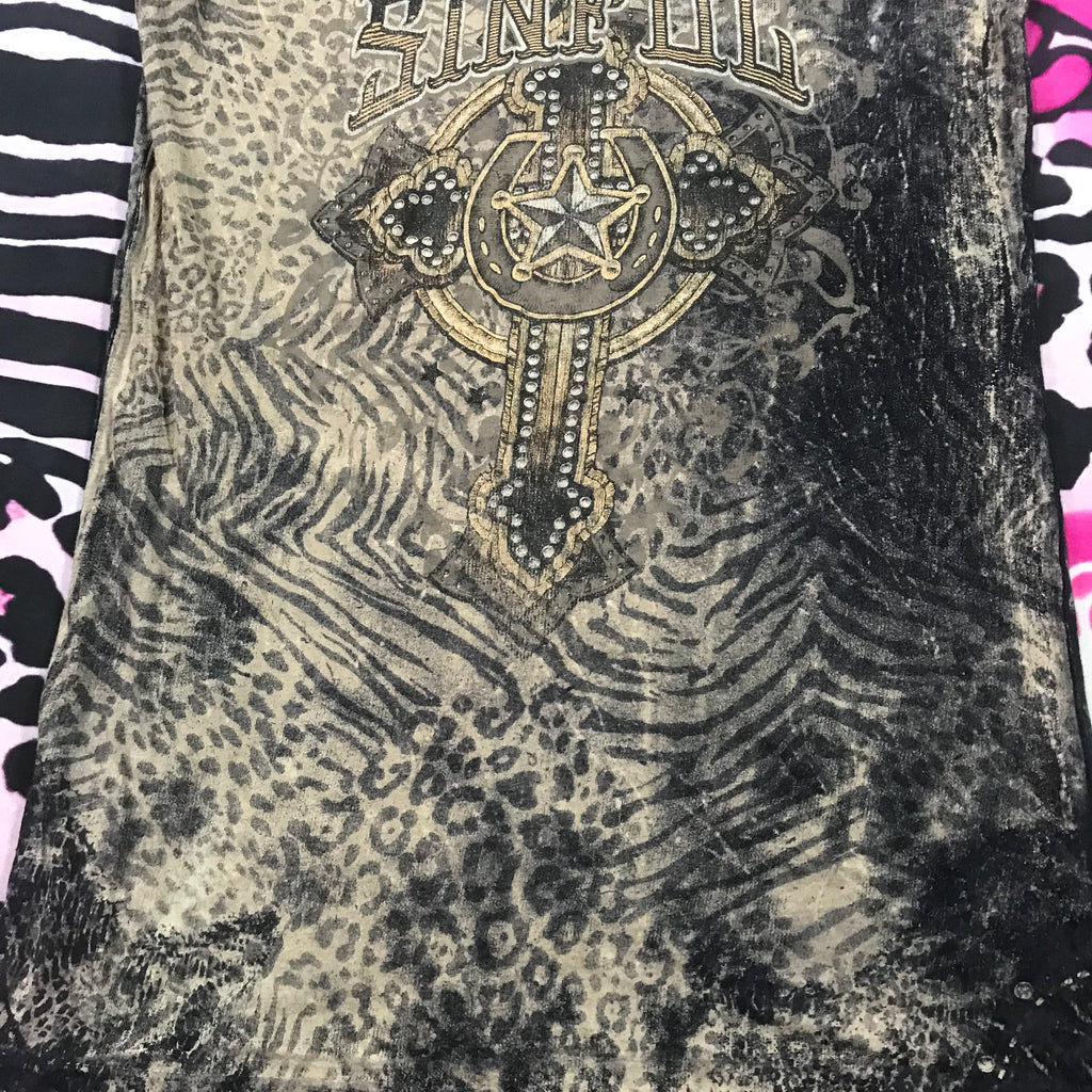 Affliction Reversible 2 sided Top
