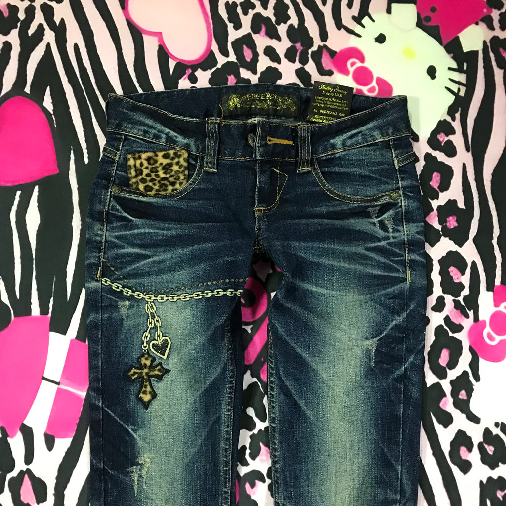 RedPepper Lowrise Leopard Jeans - Skinny Fitting