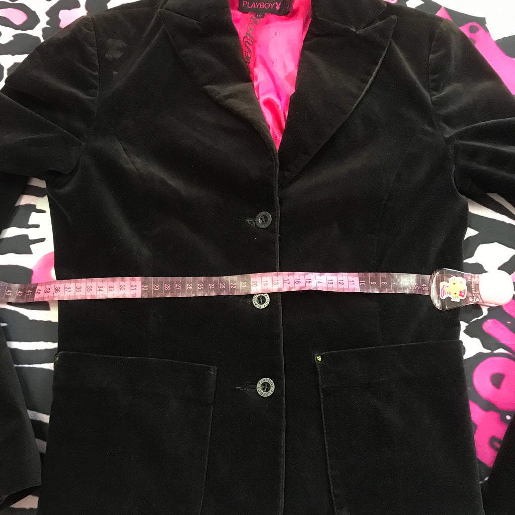 Playboy Authentic 2000s Velour Blazer
