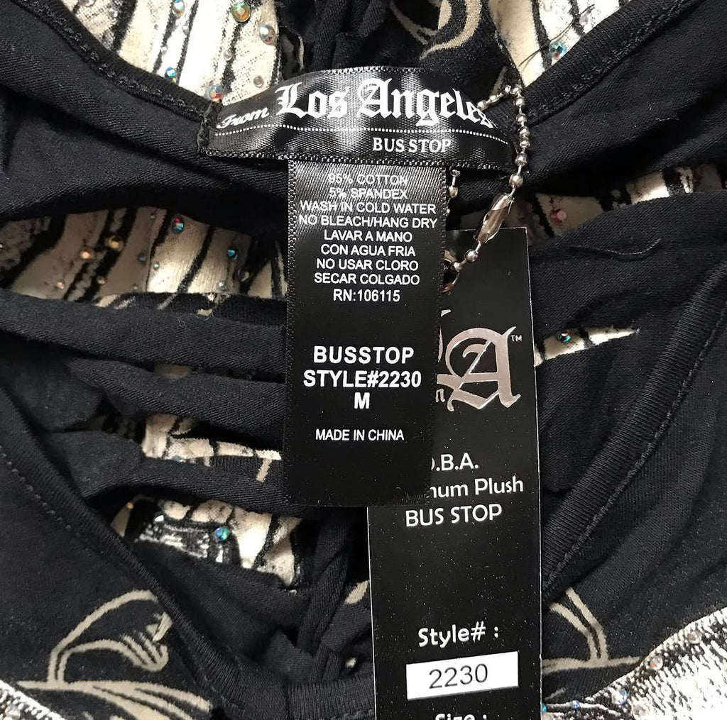 La Bus Stop Angel wing tank top
