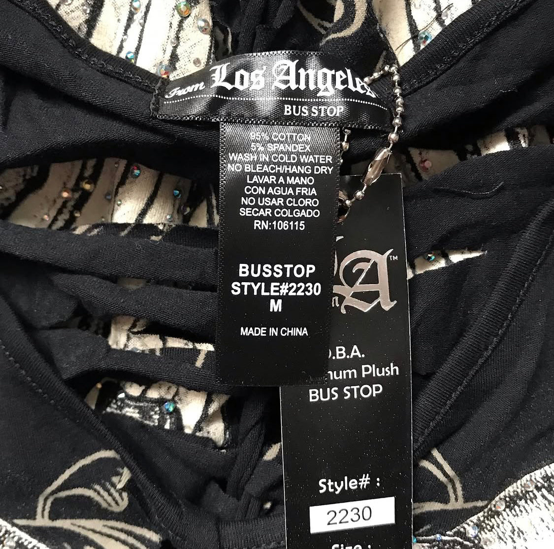 La Bus Stop Angel wing tank top