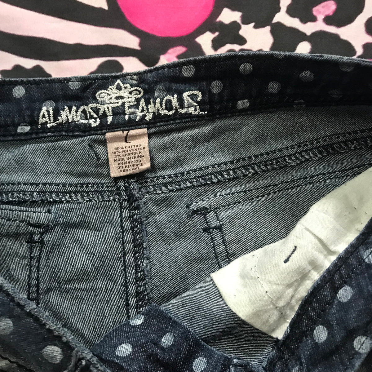 Almost Famous Lowrise Polkadot Shorts