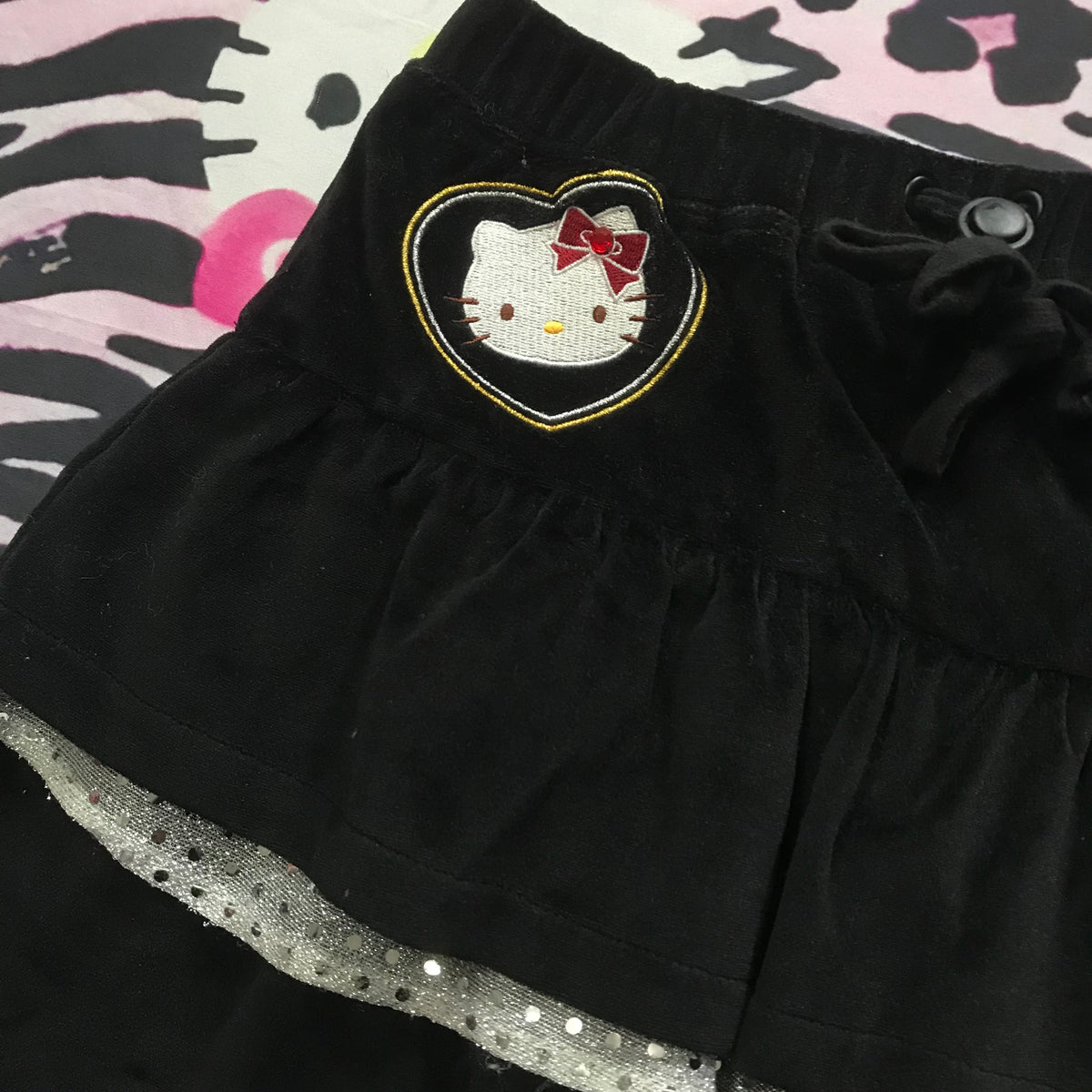 Hello Kitty Velour Mini Skirt