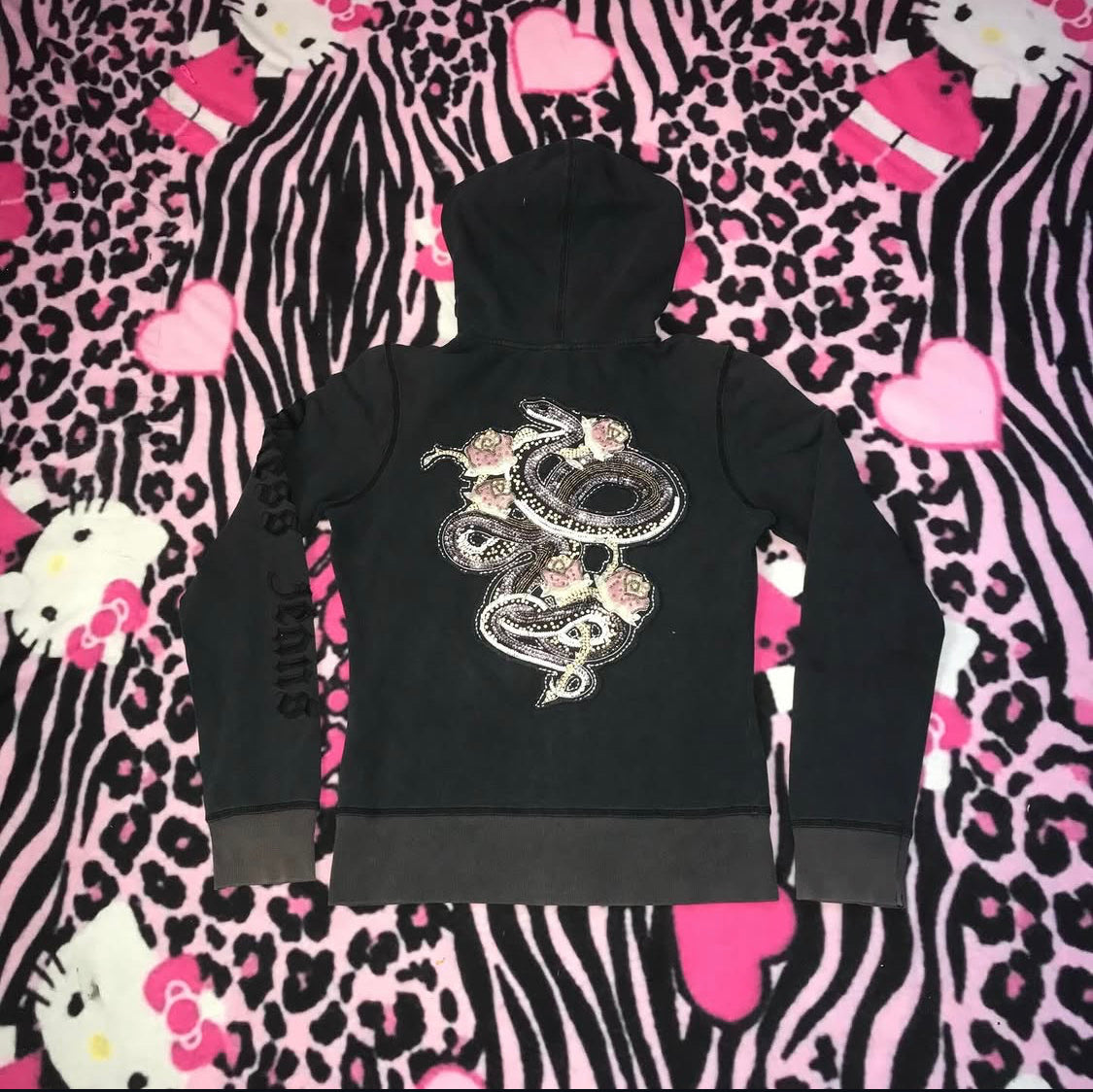 Guess Jeans Grunge Style Zip Up Jacket