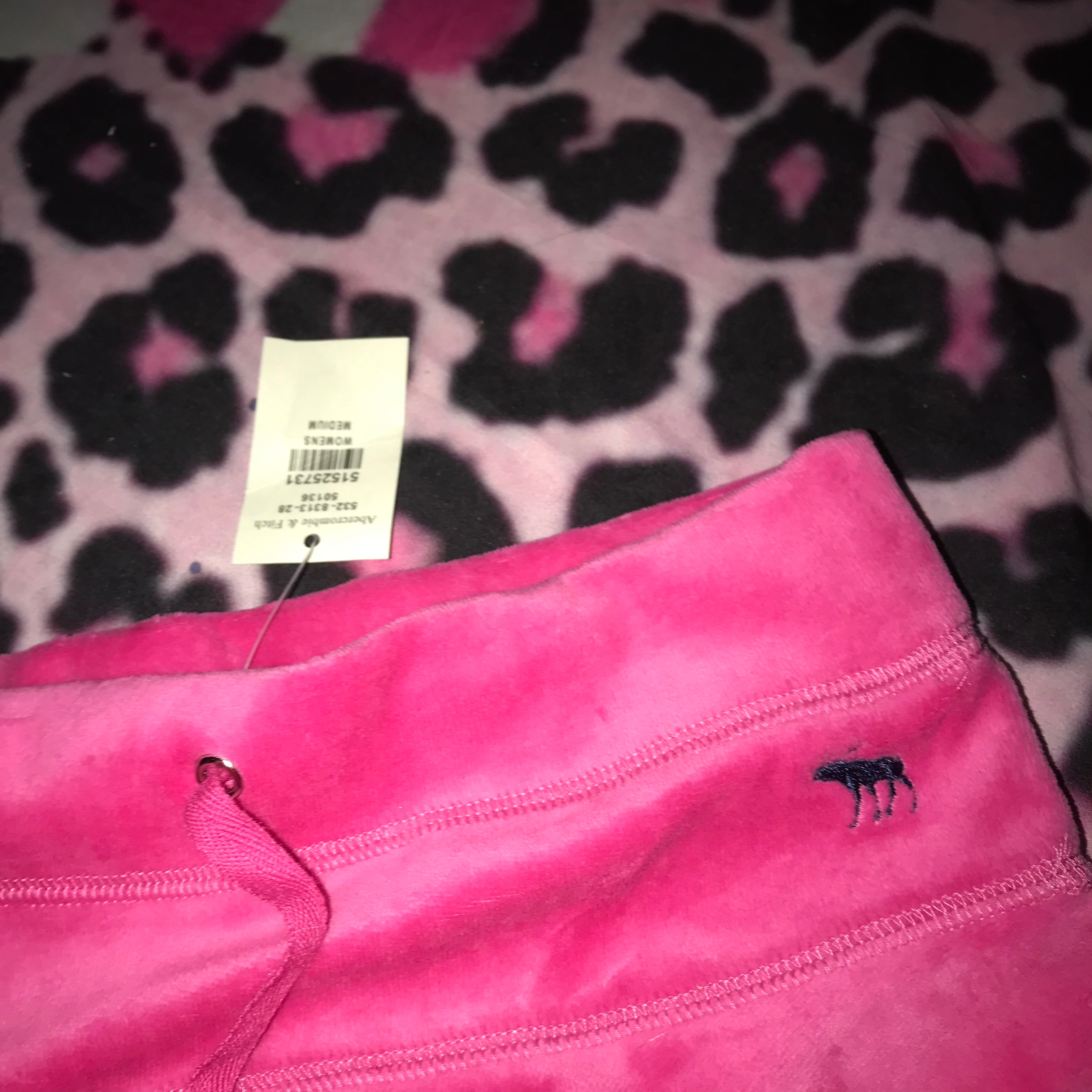 Abercrombie Pink Velour Mini Skirt