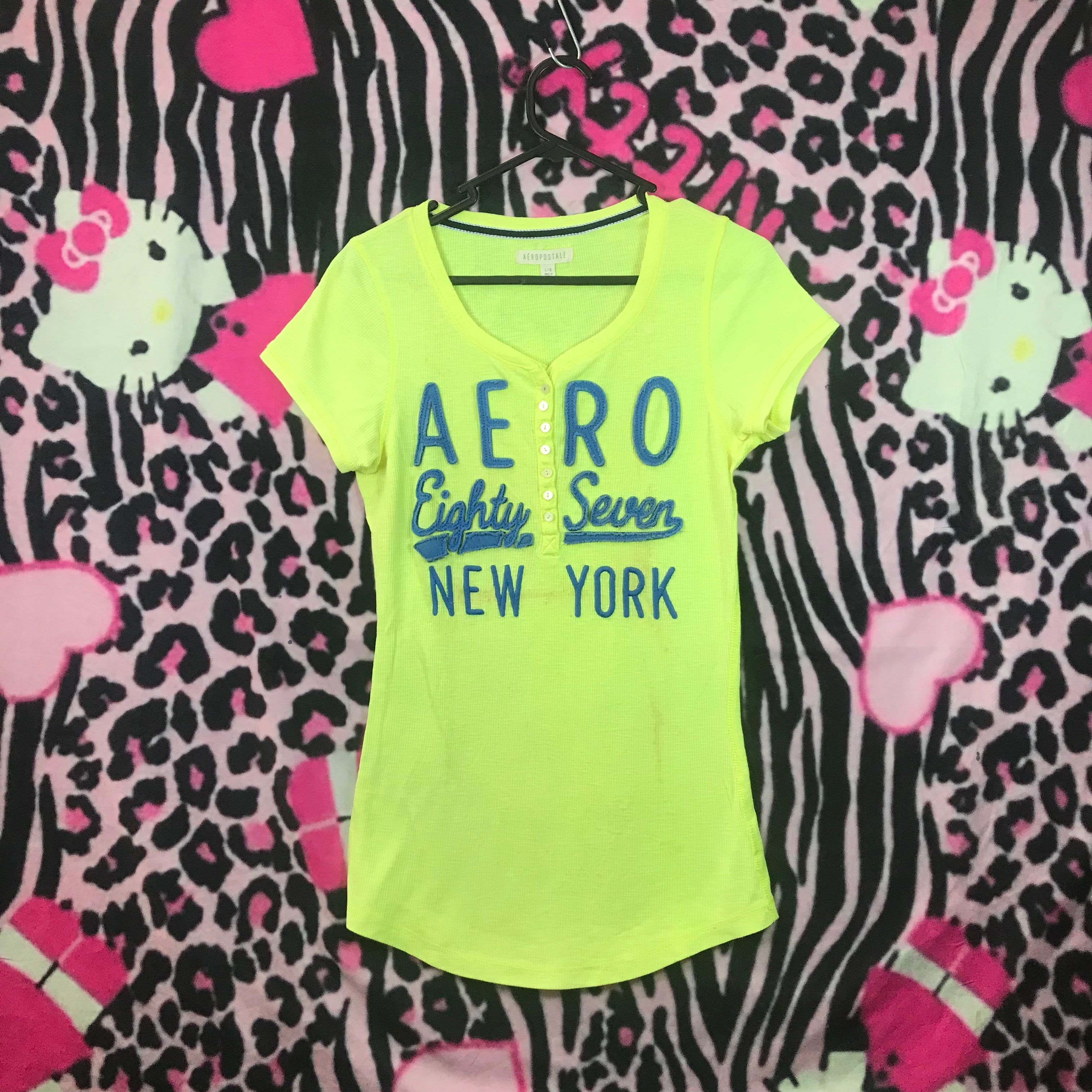 Aeropostale Henley style baby tee