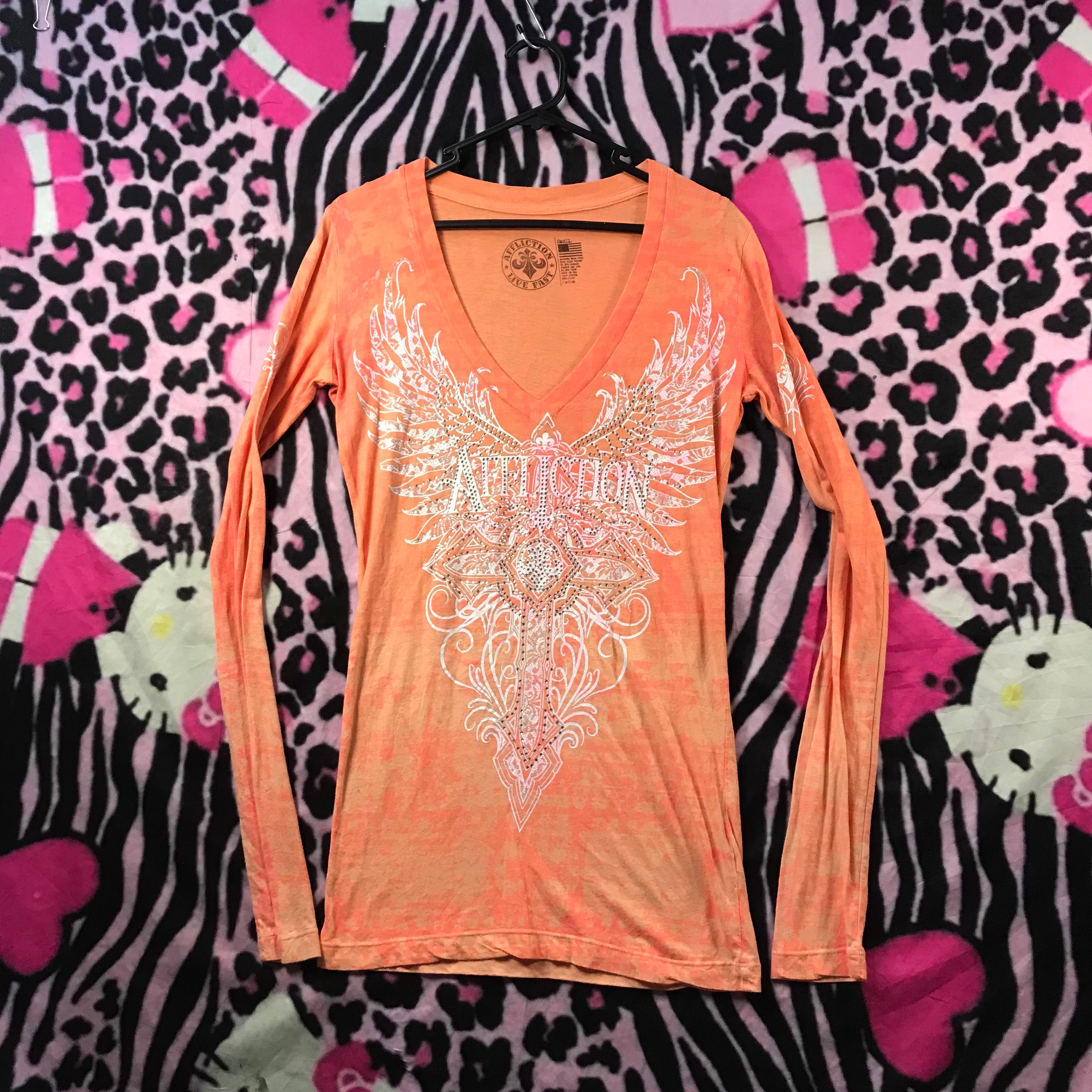 Affliction long sleeve top