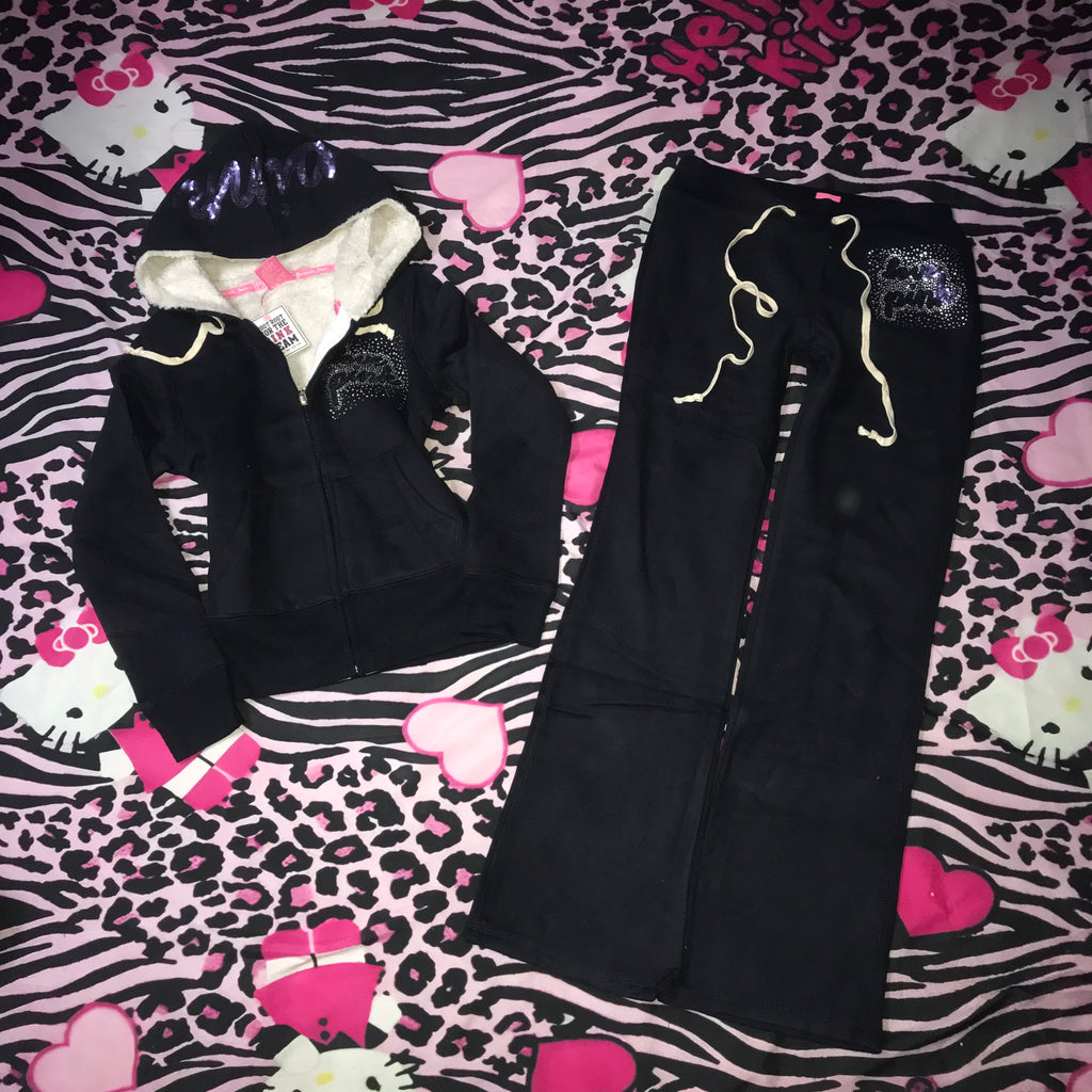 Team Pink Fur Lined TrackSuit