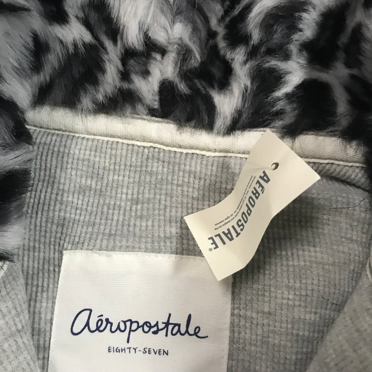 Aeropostale Fur Leopard Jacket