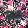 Polkadot Mini Jean Shorts