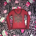 Affliction grunge long sleeve top