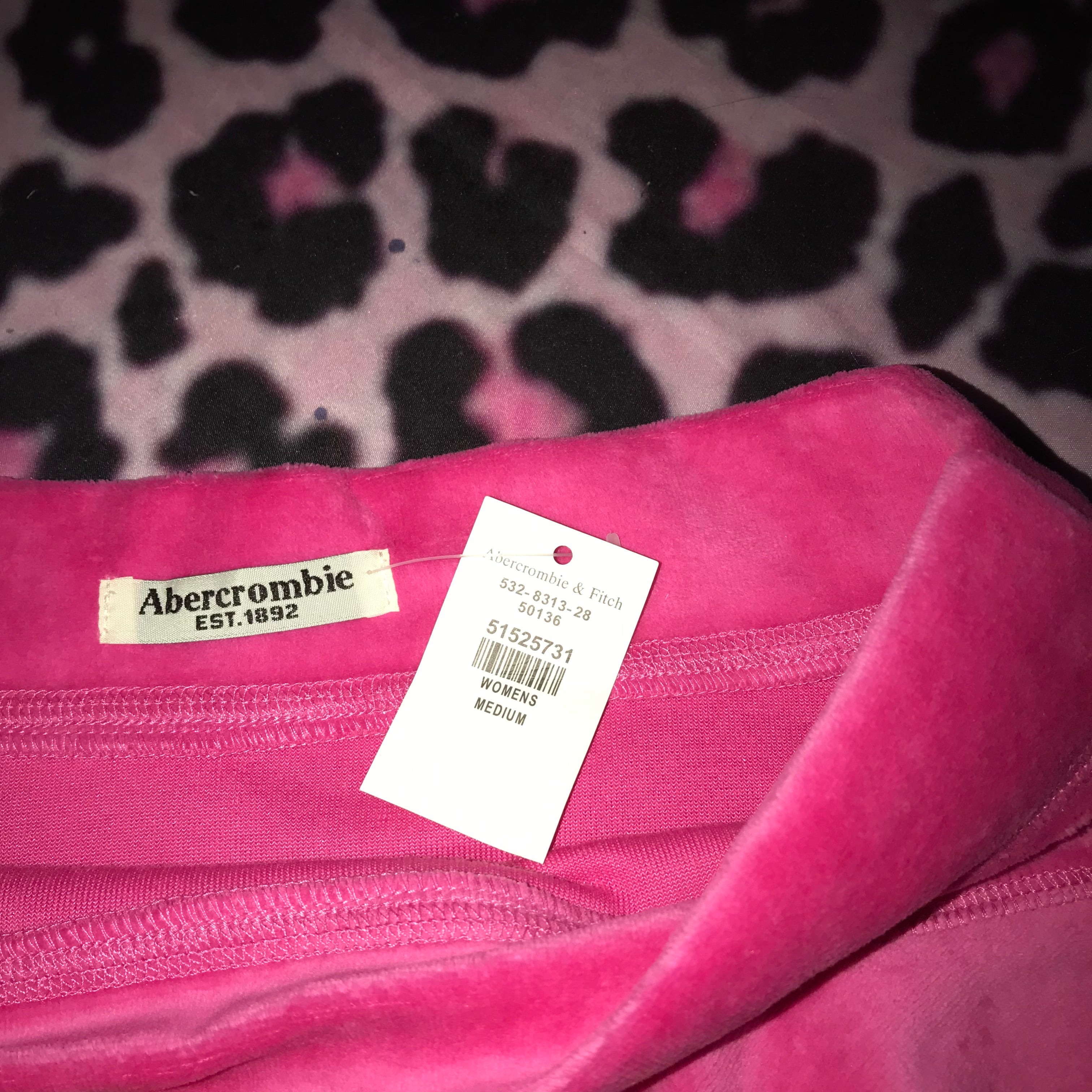 Abercrombie Pink Velour Mini Skirt