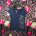 Aeropostale heart baby tee