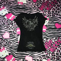 Harley Davison Angel Cut Out Lace Top